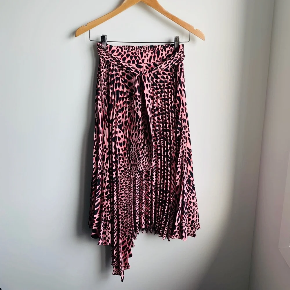Topshop Flowy pink midi skirt - Picture 2 of 6